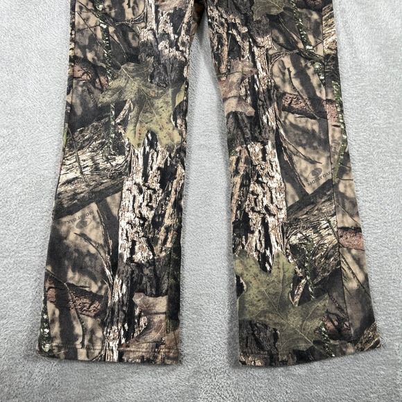 Mossy Oak Sweatpants Womens Small Camo Pink Trim Hunting Y2K 2000s Baggy - Picture 5 of 10